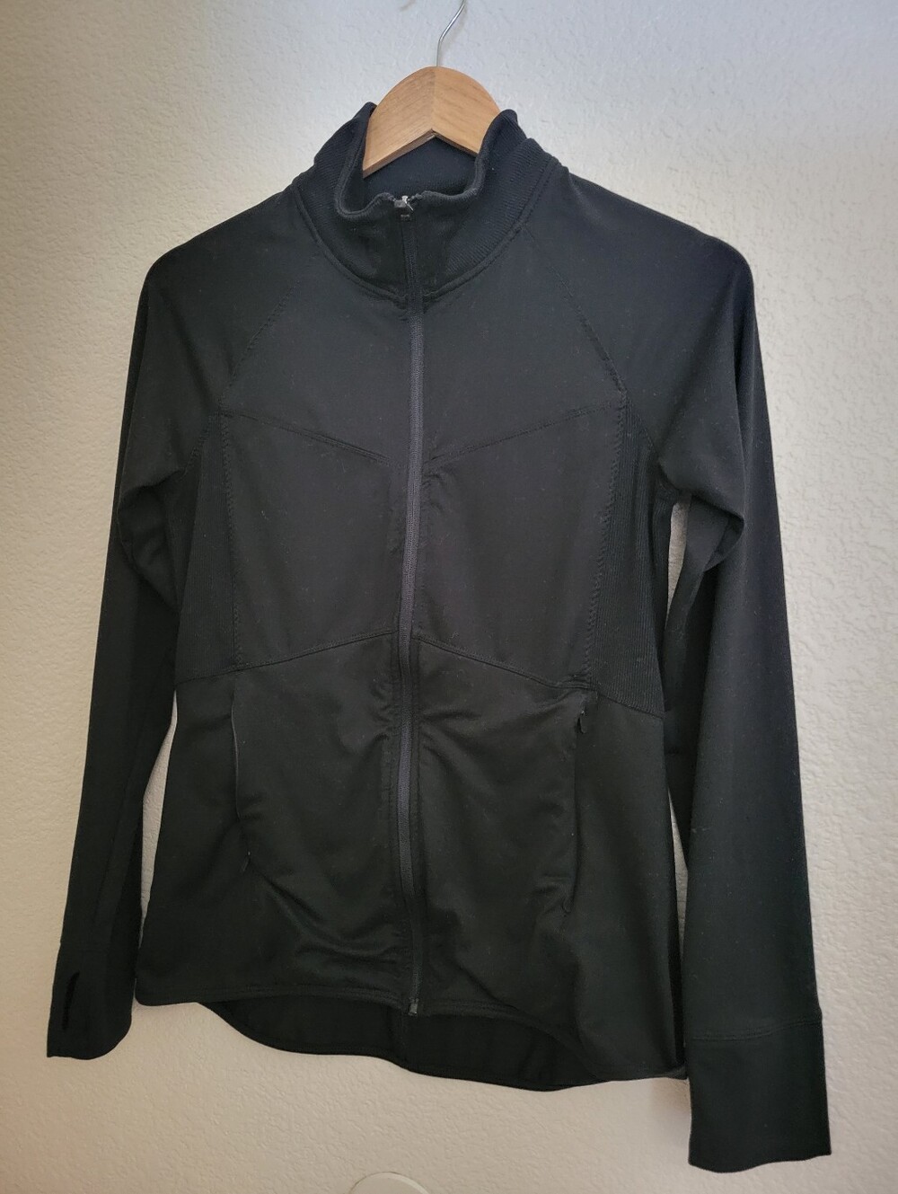 Champion Black Women's Full-Zip Utility Jacket Size M PERFECT FOR RUNNING